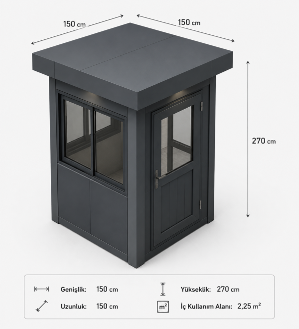 Metropol Kabin 150×150